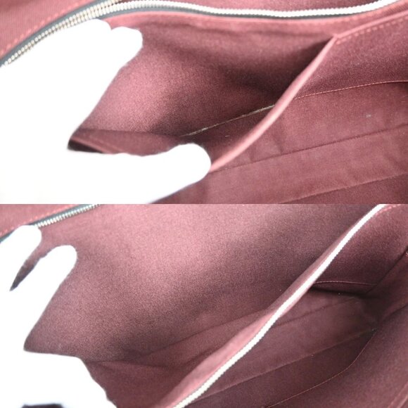 LOUIS VUITTON Porte Documents Voyage Hand Bag Monogram Macassar - Picture 13 of 15